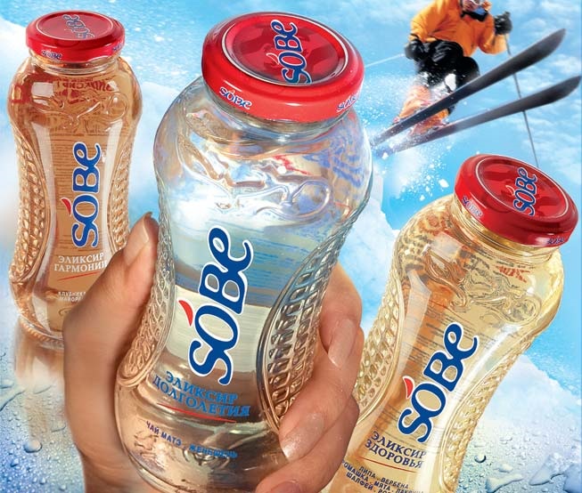 дизайн напитков  бренда Sobe