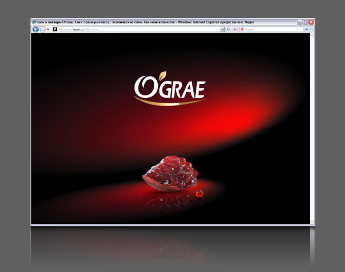 Креативный веб-сайт для O'Grae от Soldis