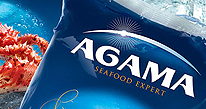 Дизайн фирменного стиля и разработка для Агама морепродуктов, питание