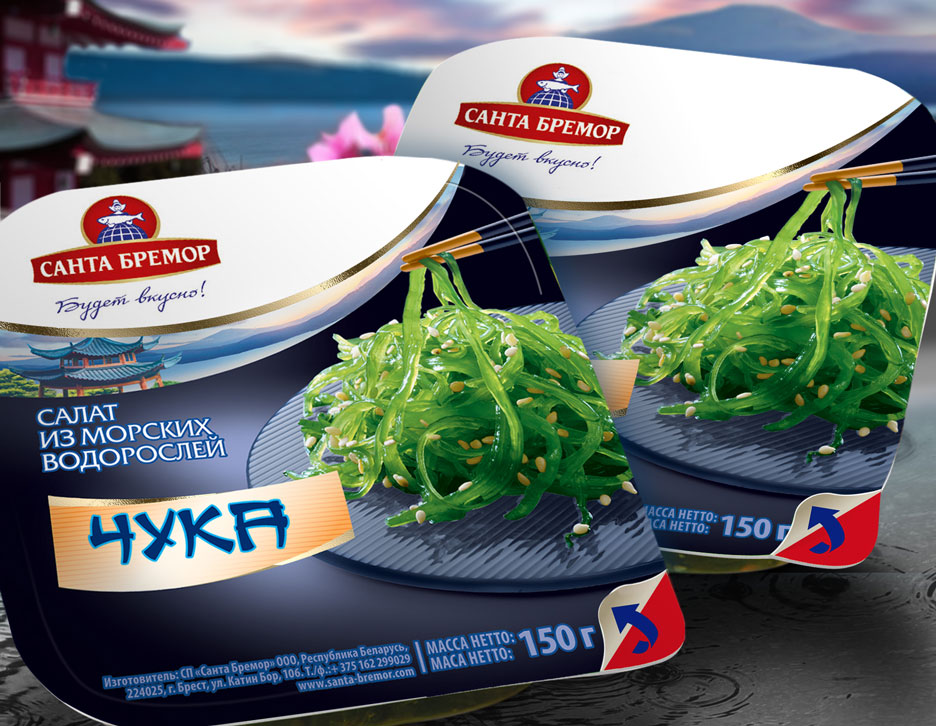 Салат из морских водрослей "Чука" Санта Бремор